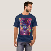 Abstracte vrouwengezicht t-shirt (Voorkant volledig)