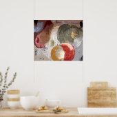 Abstracte vruchten poster (Keuken)