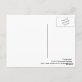 Abstracte vuurkunst en ijsfractal briefkaart (Achterkant)