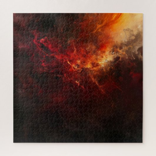 Abstracte vuurkunst legpuzzel (Verticaal)