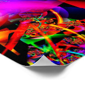 Abstracte vuurkunst poster (Hoek)