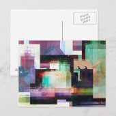 Abstracte vuurtoren briefkaart (Voorkant / Achterkant)