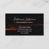 Abstracte vuurwerkregenbui met lange belichting visitekaartje (Achterkant)