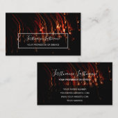 Abstracte vuurwerkregenbui met lange belichting visitekaartje (Voorkant / Achterkant)