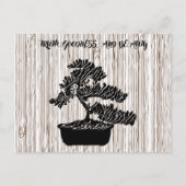 Abstracte Waarheid Goedheid Schoonheid Bonsai Tree Feestdagenkaart (Voorkant)