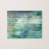 Abstracte Wabi Sabi Art met mossy-hand Legpuzzel (Horizontaal)