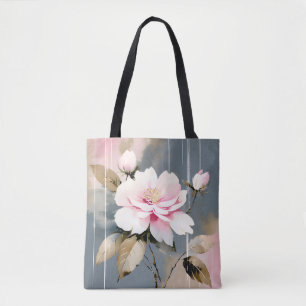 Abstracte Wabi-Sabi Flower Tote Bag