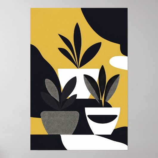 Abstracte WallArt Botanical Poster (Voorkant)