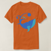 Abstracte walvis t-shirt (Design voorkant)