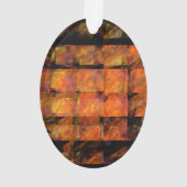 Abstracte wand acrylovaal ornament (achterkant)