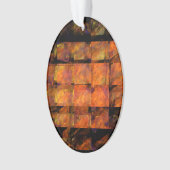 Abstracte wand acrylovaal ornament (voorkant)