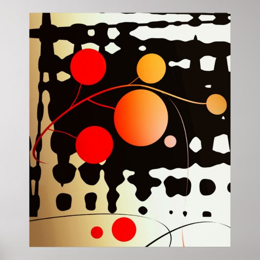 abstracte wand poster (Voorkant)