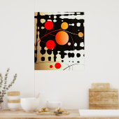 abstracte wand poster (Keuken)
