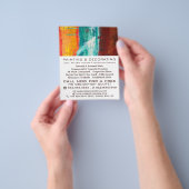 Abstracte wand, schilder en decorator flyer (Hand)