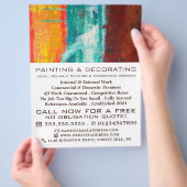 Abstracte wand, schilder en decorator flyer (Hand)