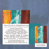 Abstracte wand, schilder en decorator flyer