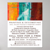 Abstracte wand, schilder en decorator poster (Voorkant)