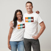 Abstracte wand, schilder en decorator t-shirt (Unisex)