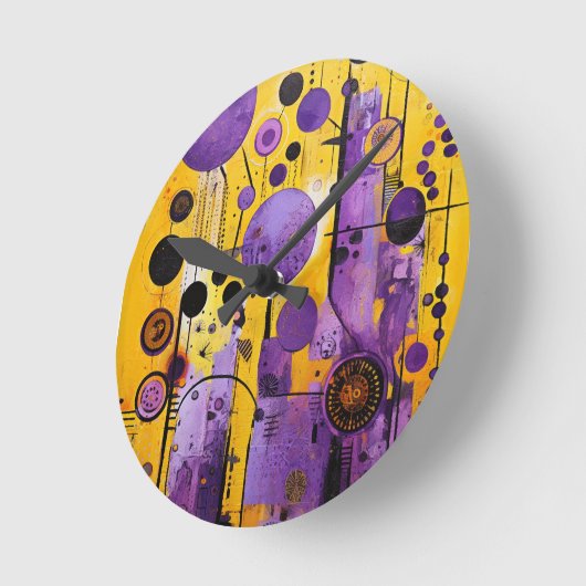 Abstracte wandklok (Hoek)