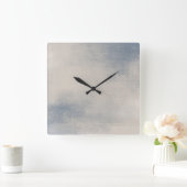 Abstracte wandklok met leisteen en buis (Huis)