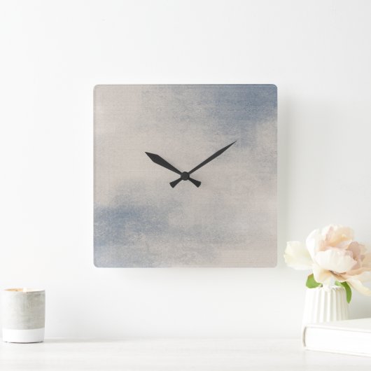 Abstracte wandklok met leisteen en buis (Huis)