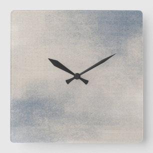 Abstracte wandklok met leisteen en buis