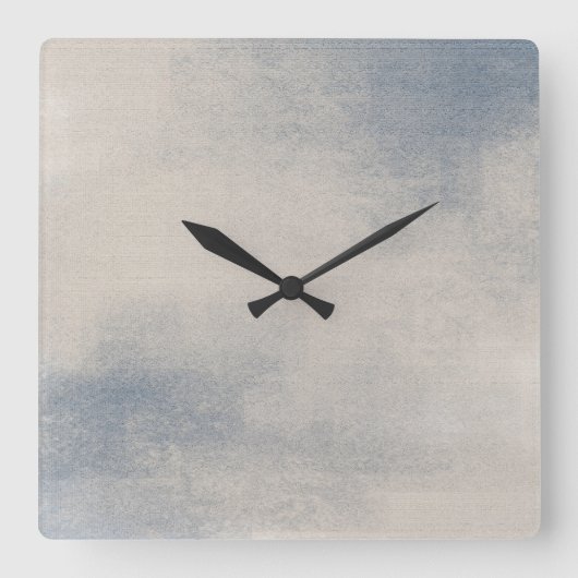 Abstracte wandklok met leisteen en buis (Voorkant)