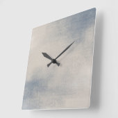 Abstracte wandklok met leisteen en buis (Hoek)