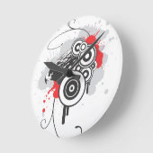 Abstracte wandklok van Eagle (Hoek)