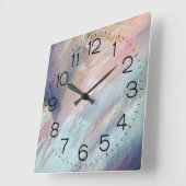 Abstracte wandklok van het Patronenvierkant verven (Hoek)