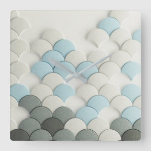 Abstracte wandklok van pedalen