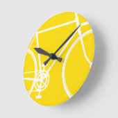 Abstracte wandklok voor fiets (Hoek)