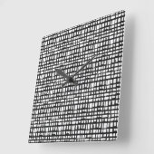 Abstracte wandklok voor optisch raster (Hoek)