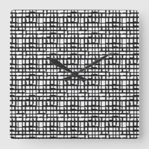 Abstracte wandklok voor optisch raster