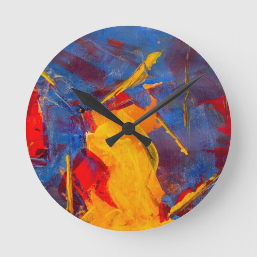 Abstracte wandklokken - Cocktailtijd (Voorkant)
