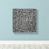 Abstracte wandkunst canvas afdruk (Insitu (Houten vloer))