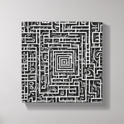 Abstracte wandkunst canvas afdruk (Voorkant)