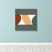 Abstracte wandkunst canvas afdruk (Insitu (Houten vloer))