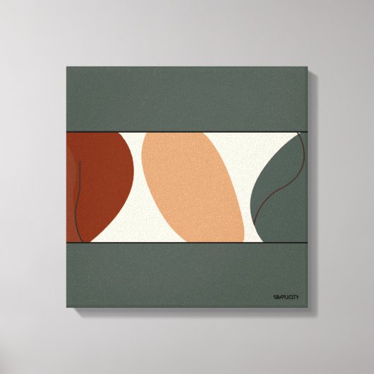 Abstracte wandkunst canvas afdruk (Voorkant)