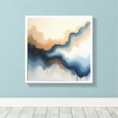 Abstracte wandkunst  canvas afdruk (Insitu (Houten vloer))