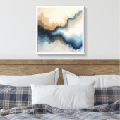 Abstracte wandkunst  canvas afdruk (Insitu (Slaapkamer))