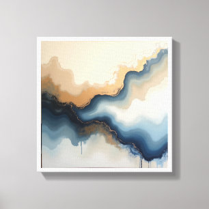 Abstracte wandkunst canvas afdruk