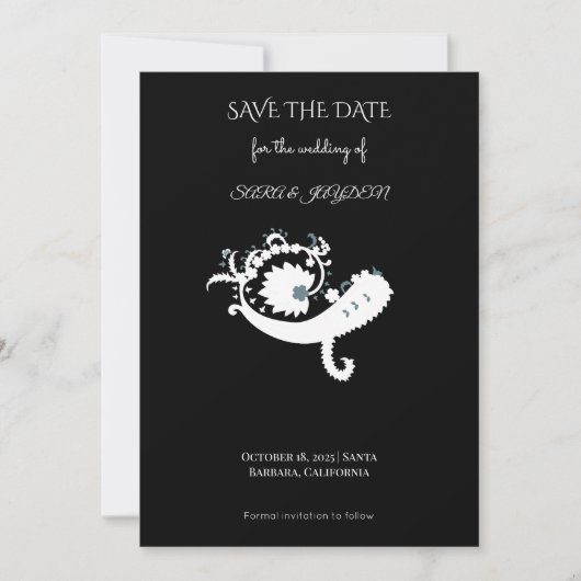 Abstracte wandkunst esthetisch behang | Moderne ku Save The Date (Voorkant)