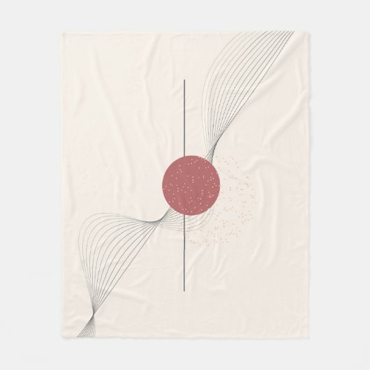Abstracte wandkunst fleece deken (Voorkant)