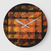 Abstracte wandkunst grote klok (Voorkant)