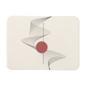 Abstracte wandkunst magneet (Horizontaal)