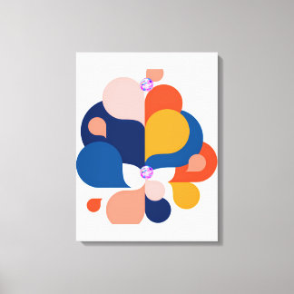 Abstracte wandkunst, moderne geometrische kunstpri canvas afdruk