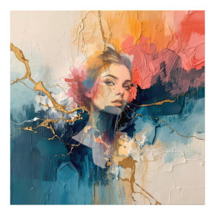 abstracte wandkunst,moderne kunstprint,vrouwelijk foto afdruk