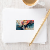abstracte wandkunst, moderne kunstprint, vrouwenpo etiket (Insitu)