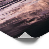 Abstracte wandkunst - Moody Paarse zanden Poster (Hoek)